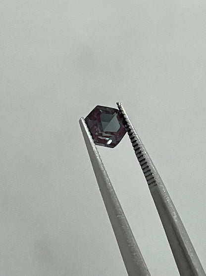 Alexandrite Color Changing Stone, Hexagon Cut Stone, 4mm to 9mm Sizes Available, Best Quality Lab Created Loose Stone for Jewelry Making