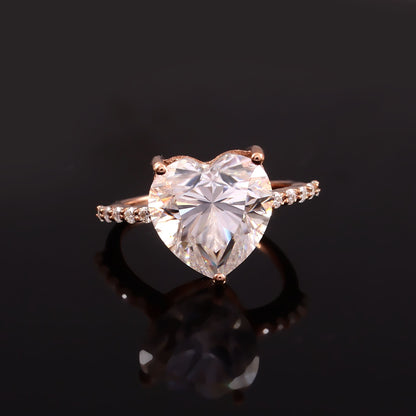 Heart Diamond Ring, IGI Certified Lab Grown Diamond Ring, Designer Statement Ring, Gold Ring Available in Yellow Gold, White Gold, Rose Gold