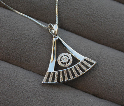 Minimalist Gold Diamond Jewelry, Natural Diamond Necklace Earring for Bride, Available in White Gold, Yellow Gold, Rose Gold, IGI Certified