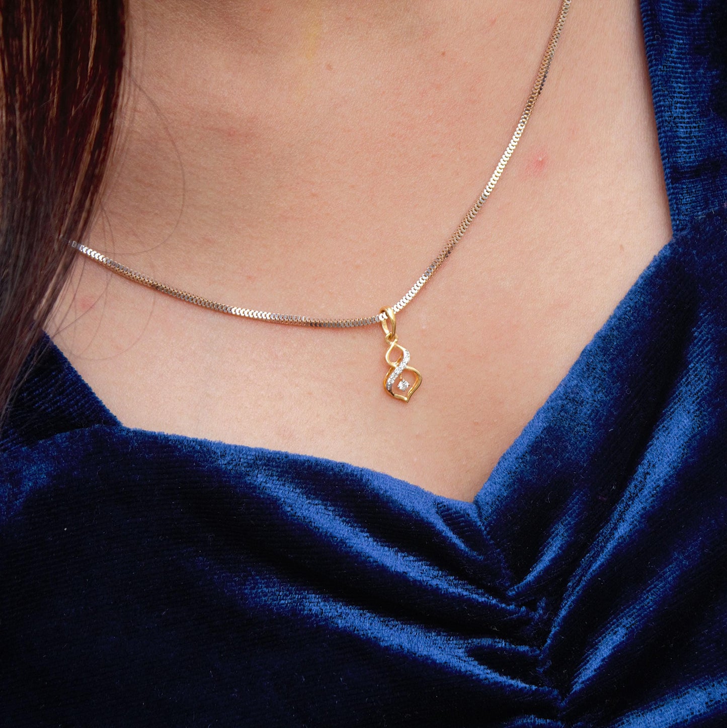 18K Solid Gold Dainty Pendant, IGI Certified Diamond Jewelry, Graduation Pendant Gift For Daughter, Natural Diamond Minimalist Pendant