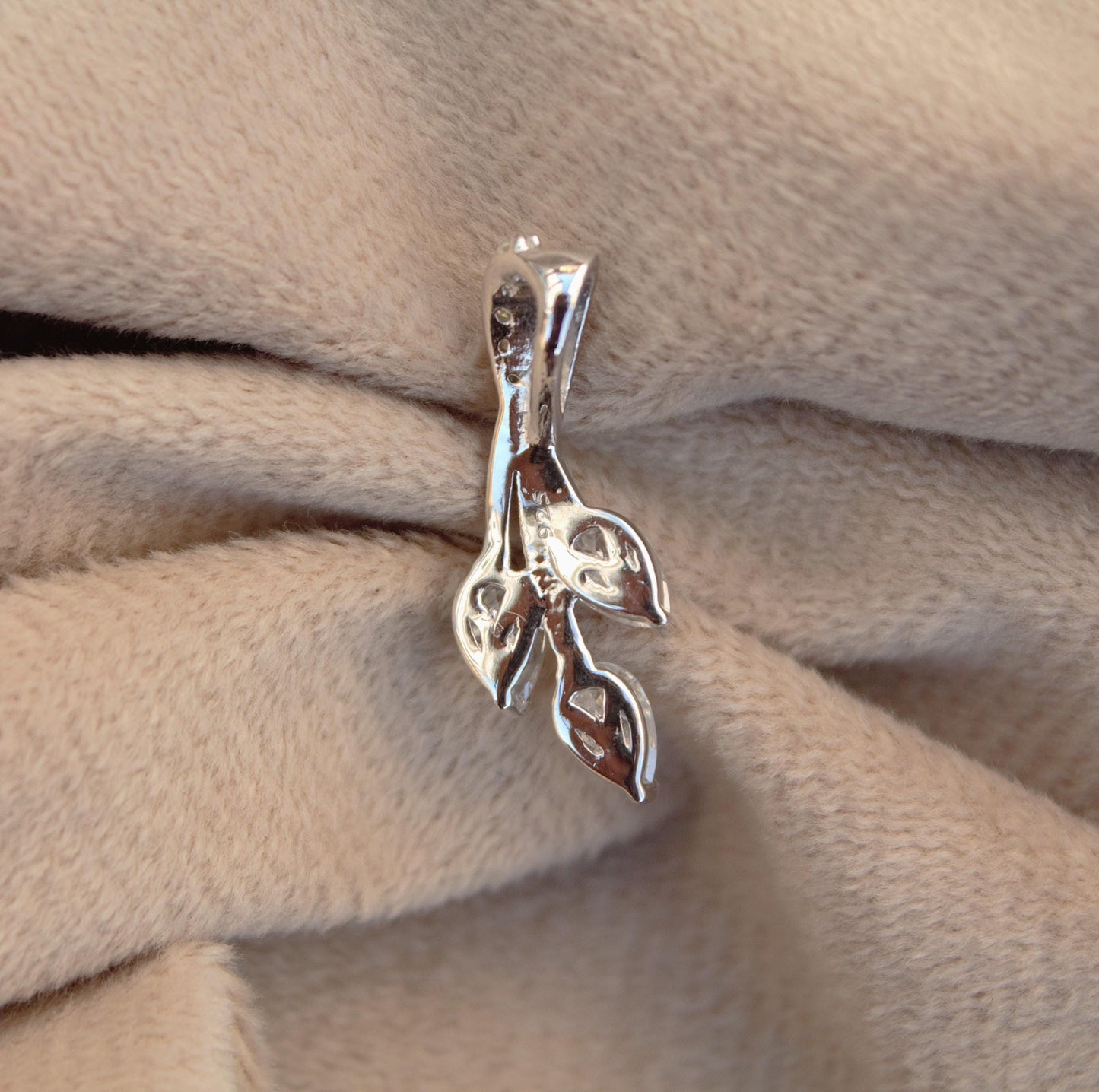 Pear Cut Moissanite Pendant, 925 Sterling Silver Charm Pendant, Designer Moissanite Jewelry, Handmade Prong Set Pendant, Gift for Sister