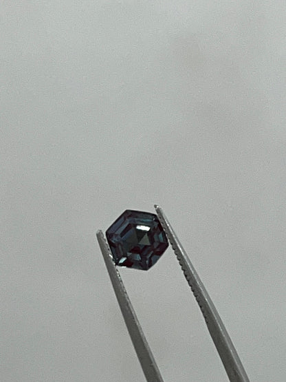 Alexandrite Color Changing Stone, Hexagon Cut Stone, 4mm to 9mm Sizes Available, Best Quality Lab Created Loose Stone for Jewelry Making