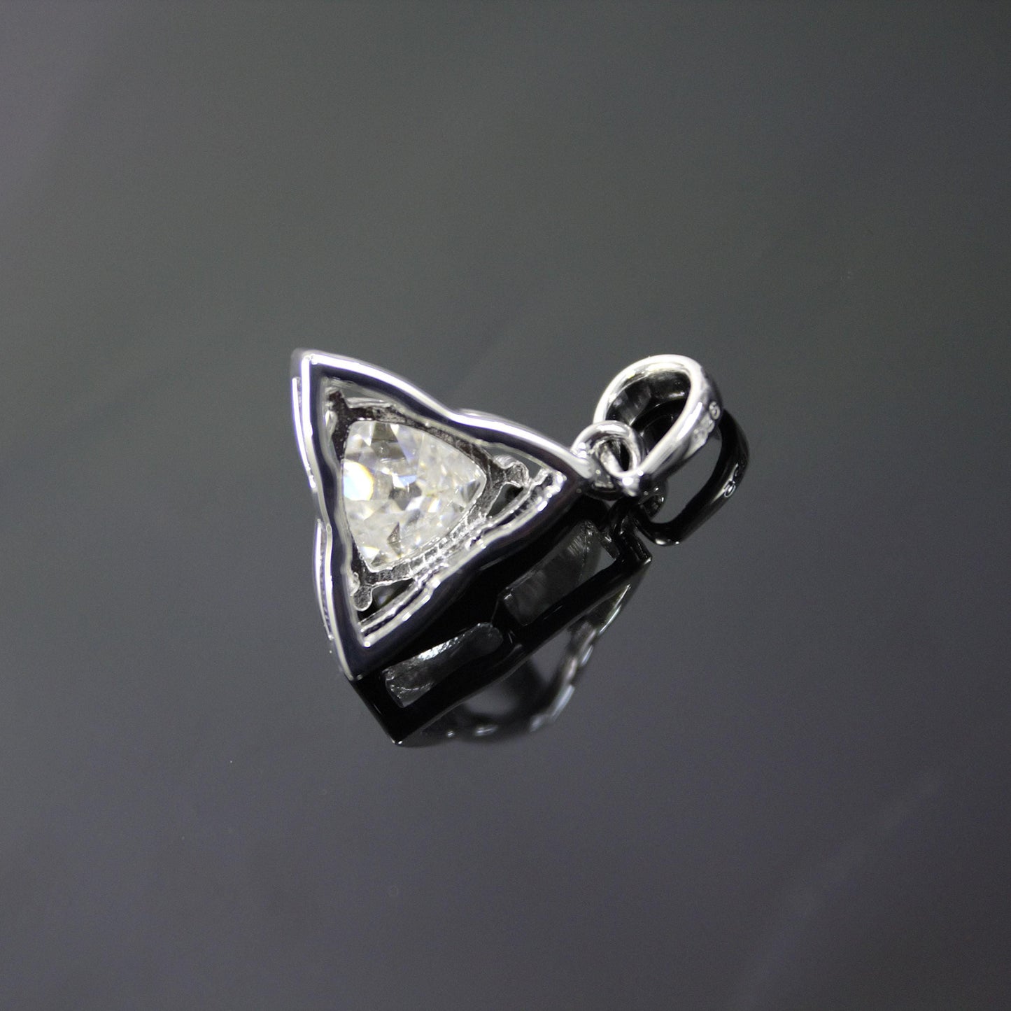 Trillion Cut Moissanite 925 Silver Pendant, New Arrival Jewelry for Her, Daily Wear Pendant, Minimalist Pendant for Chain, Dainty Jewelry