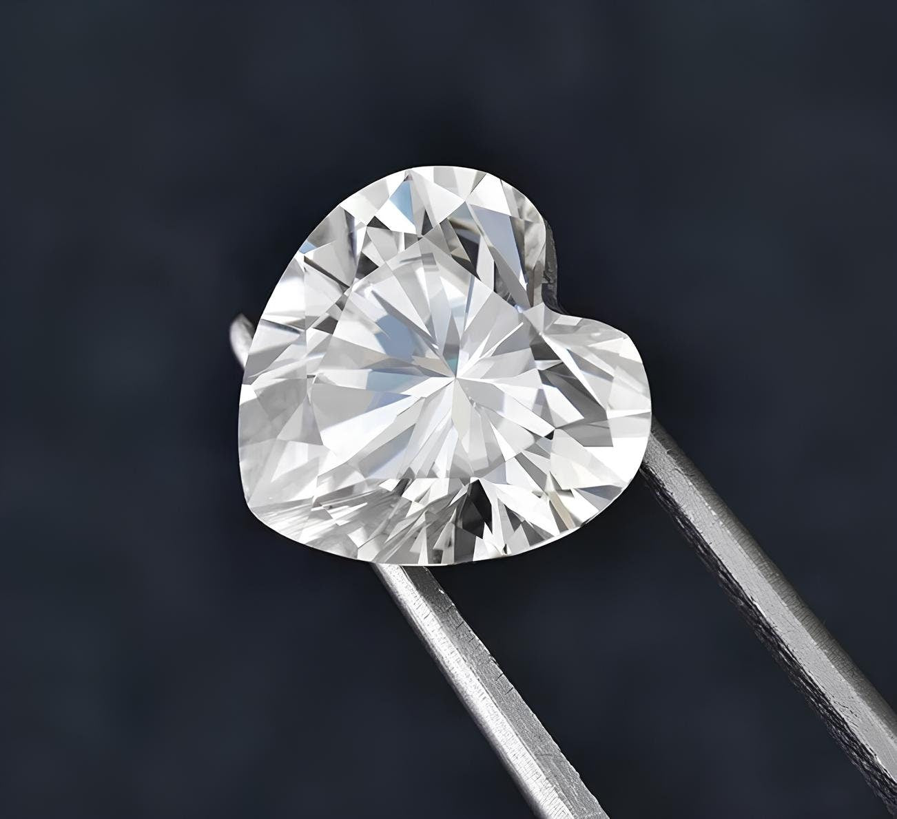 0.80 Carat - 1 Carat Heart Moissanite - 6 MM Heart Shape Moissanite- D Color VVS1 Moissanite Stone with GRA Certificate