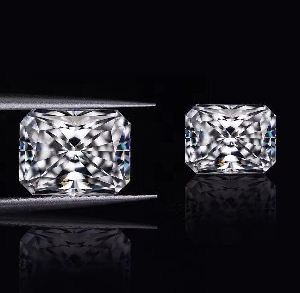 7X10 MM Radiant Cut Stone, Loose Moissanite For Pendant- Earring- Ring Making, 3 Carat Stone, Excellent Cut Gemstone, Radiant Shape Stone