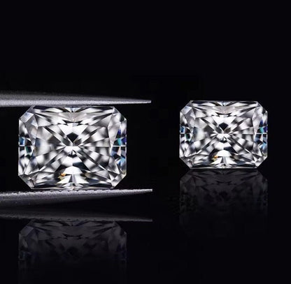 7X10 MM Radiant Cut Stone, Loose Moissanite For Pendant- Earring- Ring Making, 3 Carat Stone, Excellent Cut Gemstone, Radiant Shape Stone