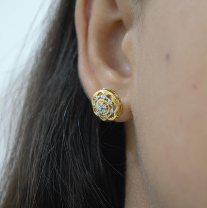 Natural Diamond Halo Cluster Pendant, 18k Solid Yellow Gold Pendant for Wife, IGI Certified Beautiful Diamond Pendant, Designer Elegant Gift