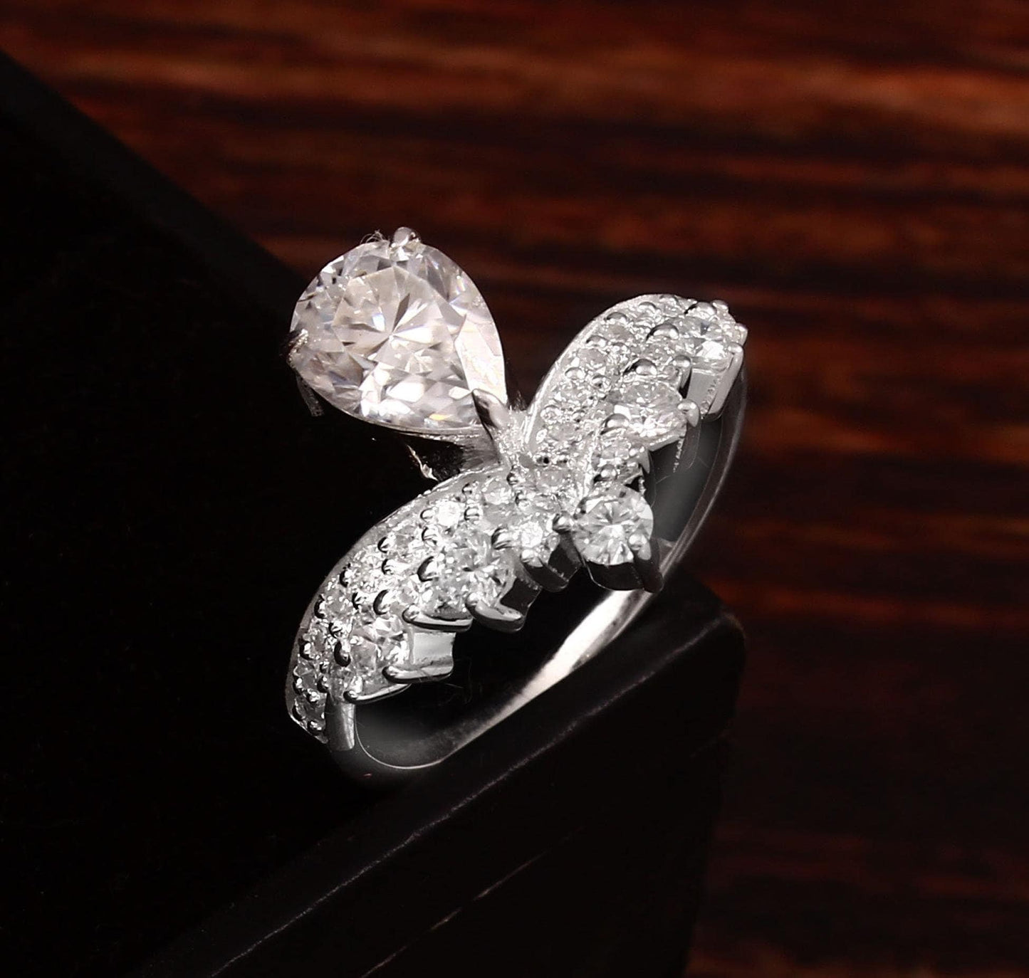 Victorian Style Lab Grown Diamond Ring, Gold Crown Ring, Designer Gold Jewelry for Bridesmaids, CVD/HPHT Diamond Ring, Statement Jewelry