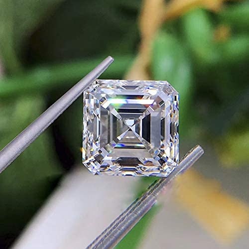 2 carat Asscher Moissanite - 7.50 MM Asscher Cut moissanite - Excellent Moissanite Diamond Stone with GRA Certificate D Color VVS1
