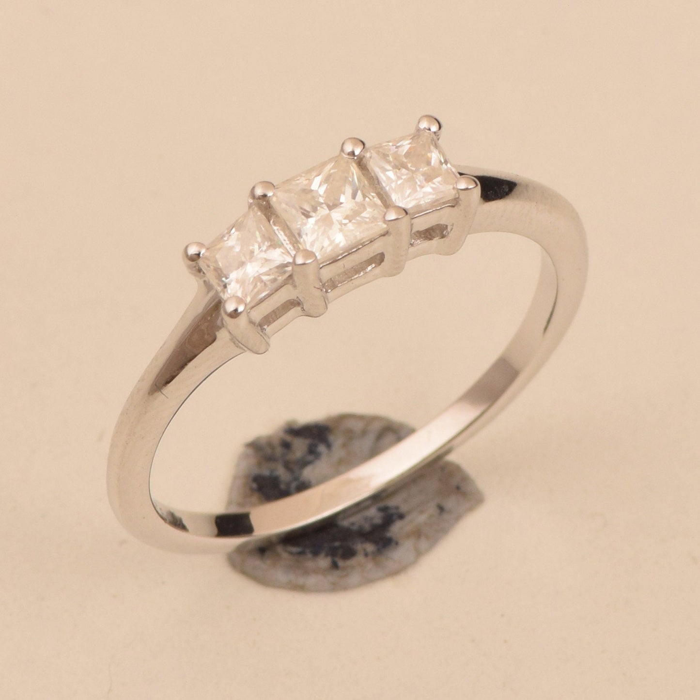 Square Princess cut Lab Grown Diamond ring