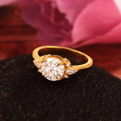 1.25 carat solitaire ring - Gold Lab Diamond ring