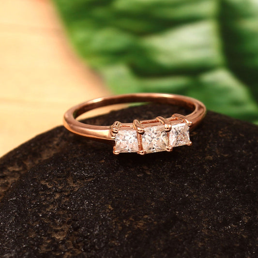 Square Princess cut Lab Grown Diamond ring